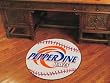 Pepperdine Waves 29" Round Baseball Floor Mat (Rug)