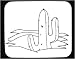 Mauspad mit Dekoration - gr�n, Schwarz und Wei�, United States, s�dwestlichen W�ste, Saguaro, Sukkulenten, Cactus, stachelig, sahuaro, leafless, dornig