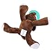 Evedy Infant Plush Pacifier Soft Stuffed Baby Pacifiers Holder Bear Toy With Detachable Silicone Binky Teething Soother