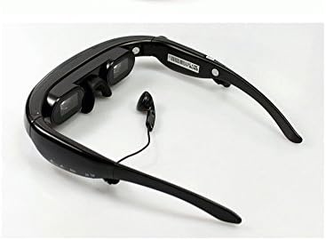 Viout 72 Inch Portable Eyewear 4GB Digital Mobile Virtual Theatre Wide screen Video Glasses Black