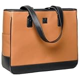 Clark & Mayfield: Rosemont 17- Caramel Tan Laptop Tote