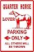 QUARTER HORSE LOVER PARKING race new sign