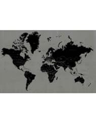 Home: World Map Contemporary Poster Art Print - Pyramid America