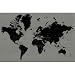 Pyramid World Map Contemporary Poster Print