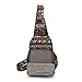 MIANZI Women Sling Bag Outdoor Sport Canvas Large capacity Crossbody Shoulder Cotton Fashion Backpack (red)