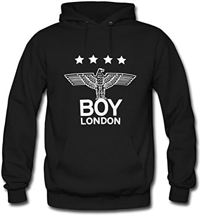 LJYZ DIY boy london Long Sweatshirt Hoody for Mens M Black