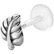 Sterling Silver 925 Leaf Tragus Earring Stud