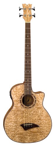 Dean Acoustic-Electric Bass Quilted Ash BackSidesTop Gloss Natural