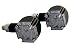 Produkt-Bild: Blinker LED CROSS, schwarz, kurzer Stiel, E-gepr.