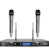 V2go UHF Wh822u 2-channel 64 Selectable Frequency Handheld Wireless Microphone