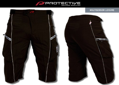 Protective MTB Fahrradhose Baggy Radhose CASPAR braun