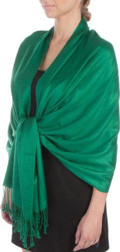Sakkas 78" x 28" Silky Soft Solid Pashmina Shawl / Wrap / Stole (35+ Solid Colors)
