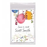 Baby Keepsake: Festive Streamers And Ballons Personalized Sweetened Iced Tea and Refr (Set of 24)