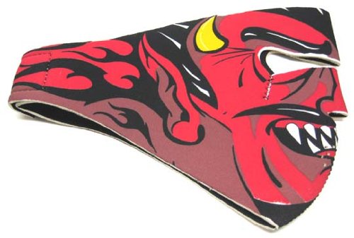 Devil Neoprene Motorcycle Face Mask Facemask Satan