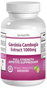 38% OFF - Epic Nutrition Garcinia Cambogia Extract - 100% Pure Garcinia Cambogia Dietary Weight Loss Supplements for Appeitite Suppressing and Fat Blocking - Garcinia Cambogia 1000mg per serving with Active Ingredient HCA