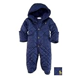 ポロ　ラルフローレン【Polo Ralph Lauren】 ベビー服 ダウン　ジャケット フード　キルティング　フリース　アウター 秋冬新作　ジャンパー　ロゴ　 男の子　女の子 9M