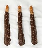Ultimate's 8 Inch Dark Chocolate Caramel Pretzel Rods - Set of 3.