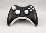 Black/White Xbox 360 Modded Controller (Rapid Fire) COD Modern Warfare 3, Black Ops, MW2, MOD GAMEPAD LEDS