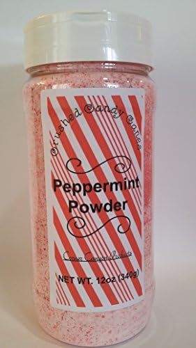 Crushed Peppermint Candy Cane Powder, 12 Oz. Shaker Bottle,pour Into Hot Chocolate Sprinkle on Top of Whip Creme Use on Cookies, Cakes, Cake Pops Ice Cream Gingerbread Houses As a Topping or Mix Right in , Great for Rimming Your Drinks, Martini, Cocktail, Made in the Usa!!!