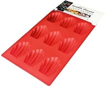Cool Cook 9 cup madeleines / madeleine cake tin mould Silicone bakeware
