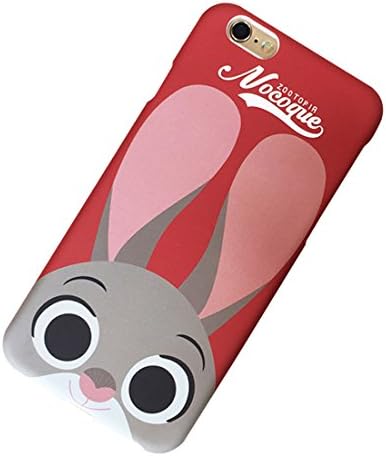 Amanico Cell Phone Cartoon Case Shell Cover for Iphone 6/6s Plus,Protective Sleeve Cartoon Rabbit Bunny Film Character Role,Colorful Bunny