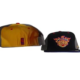 Phoenix Suns NBA Fitted Yellow Kolors Cap/Hat Size 7 5/8