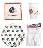 Chicago Bears 96 Piece Plastic Dinnerware Set by AWM