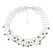 Sterling Silver Genuine Tiger Eye and Jade Beaded Necklace