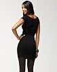 Bamboo Fitted V-Neck Cap-Sleeved Dress Product Image