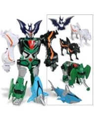 Power Rangers - JUNGLE FURY - TRANSFORMING BEAST MASTER MEGAZORD - 5 Zords Combination - Bat Zord & Puma Zord & Leopard Zord & Shark Zord & Elephant Zord