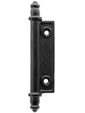 Cast Iron Faux Shutter Hinge With Black Powder-Coated Finish