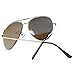 LUENX Aviator Sunglasses Men Women Polarized UV400 Metal Frame 60MM