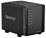 Synology Disk Station 4-Bay 1.28 TB (4 x 320 GB) 2.5 Inch HDD Network Attached Storage DS409Slim 4030 (Black)