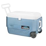 MaxCold 60 qt. Wheeled Cooler, Blue ()