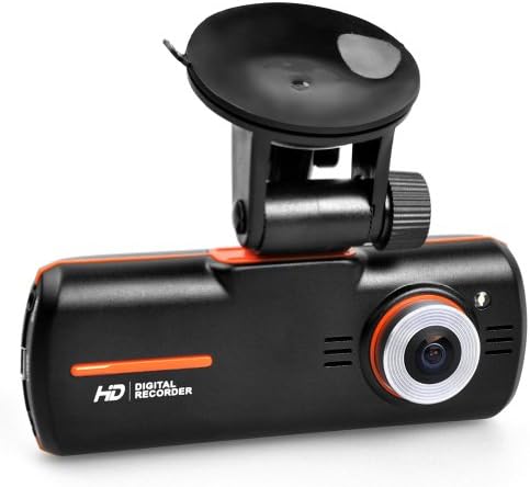 ETrance F90G Wide Screen HD Car Video Camera Recorder with External Rearview Camera Support GPS Logger G-Sensor Motion Detection Radar Detection + 32GB Memory Card