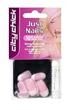 City Chick Just Artificial Nails -French Manicure Pink Short Oval 