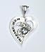 Beautiful Sterling Silver Marine Mom Heart Pendant, Designed and Handcrafted By Marine Corps Veterans and 100% Made in USA. We Ensure Attention to the Details, Exceptional Designs and Highest Quality Is Delivered to You. USMC Veteran owned.