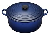 Le Creuset Enameled Cast-Iron 5-1/2-Quart Round French Oven, Cobalt