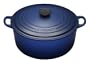 Le Creuset Enameled Cast-Iron 5-1/2-Quart Round French Oven, Cobalt