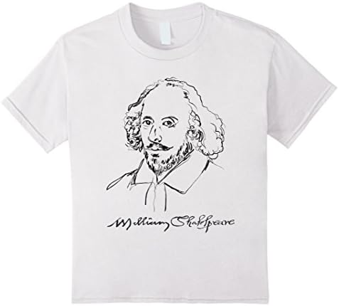 Kids Portrait-Shakespeare Shirts 8 White