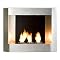 Wall-Mounted Indoor/Outdoor Fireplace - Silver