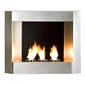 Wall-Mounted Indoor/Outdoor Fireplace - Silver