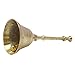 Traditional Religious Brass Gold Tone Hand Bell Handmade Prayer Bell Metal Art
