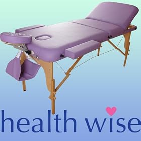 Health Wise Lilac MASSAGE TABLE - Portable THERAPY Couch