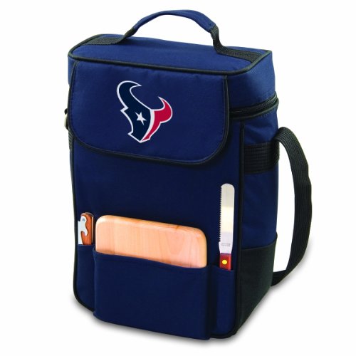NFL Houston Texans Duet Insulated 2-Bottle Wine and Cheese Tote