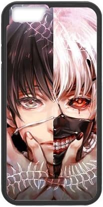iPhone 6 case - [Tokyo Ghoul Series] case for Apple iPhone 6 case PC and rubber TPU cover case,Silicone Case Cover for Apple iPhone 6 (4.7" screen)(Black/white)