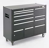 48 Black Powder-Coated Toolbox - Bottom Only