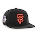 MLB San Francisco Giants Sure Shot Captain Wool Adjustable Hat, One Size, Black