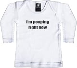 Rebel Ink Baby Infants' I'm Pooping Right Now Long Sleeve Tee T-Shirt