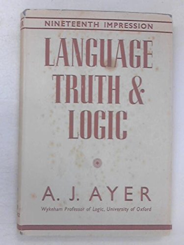 Language, Truth and Logic